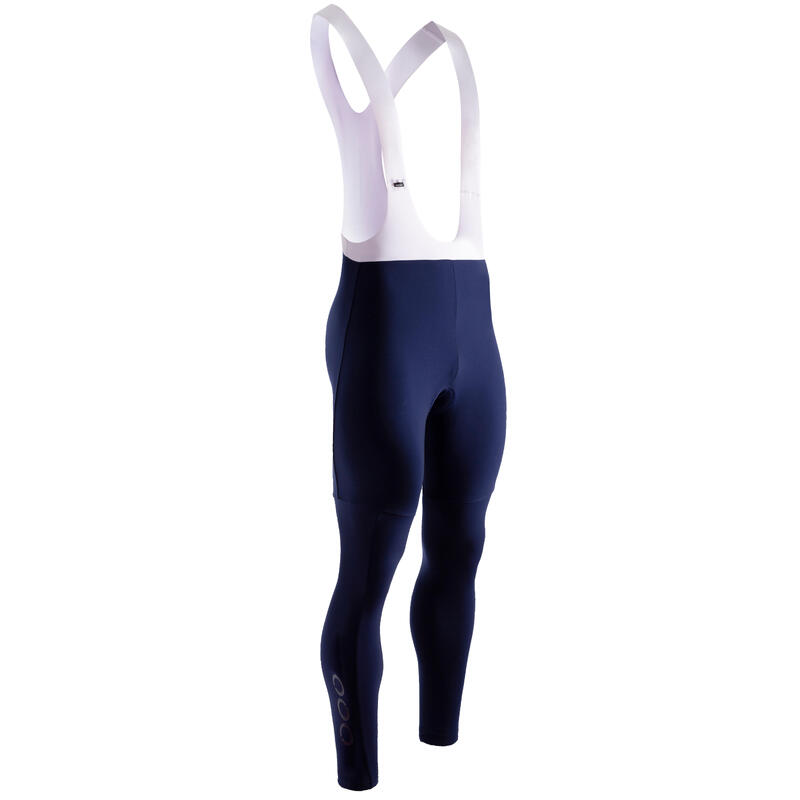Collant à bretelles de cyclisme pour homme ECOON Passy Bleu marine