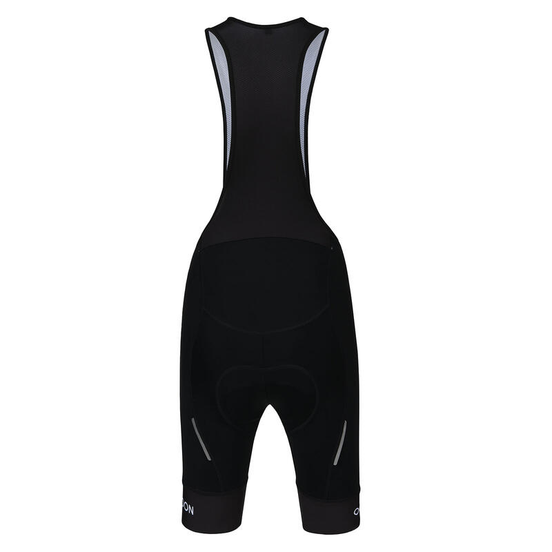 Cuissard à bretelles de cyclisme pour femme ECOON  RACE PERFORMANCE Noir