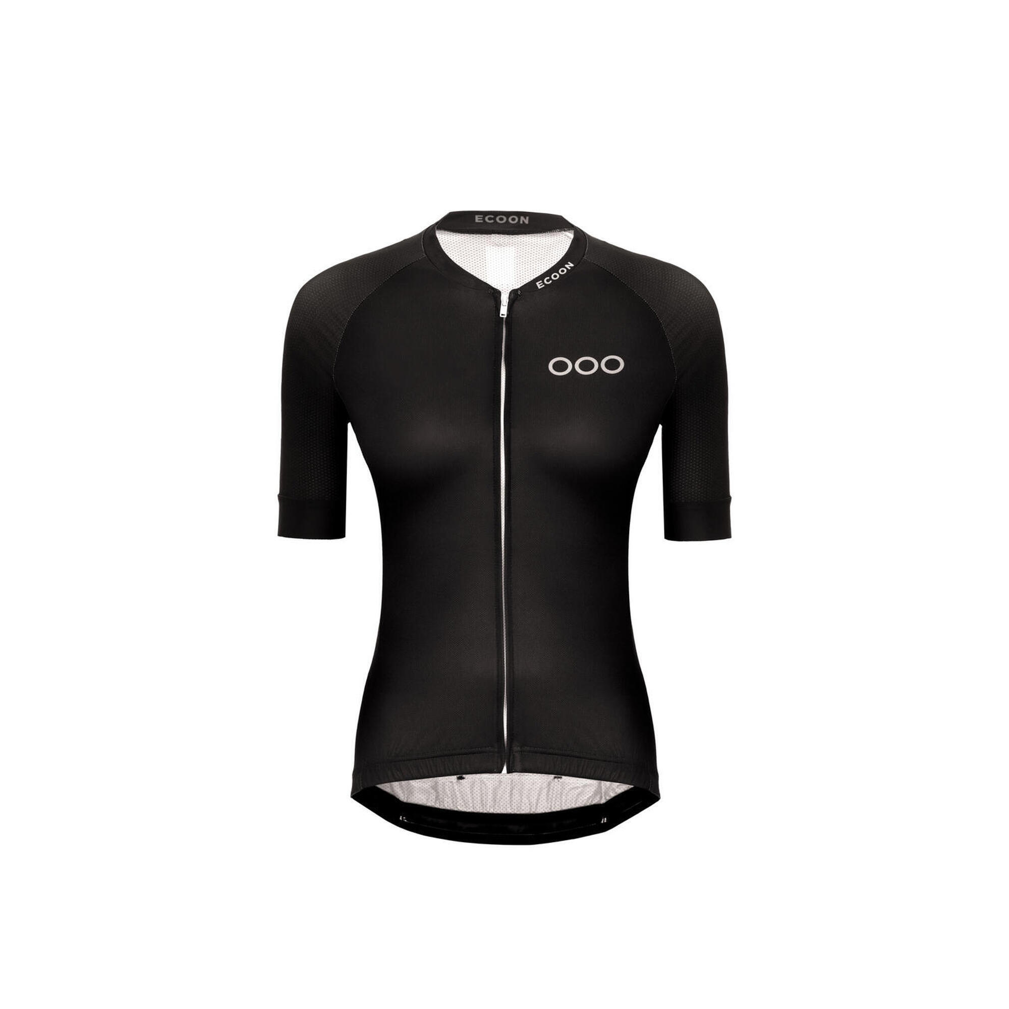Maillot à manches courtes ECOON modèle Galibier Femme couleur noir 1/7