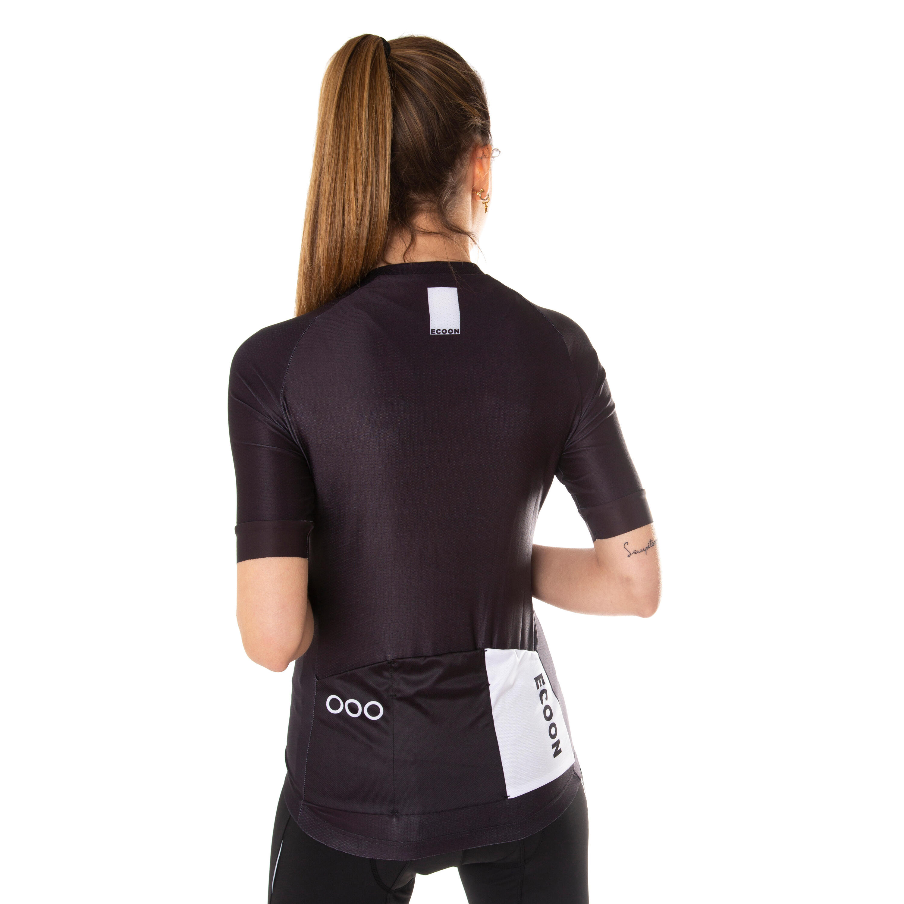 Maillot à manches courtes ECOON modèle Galibier Femme couleur noir 4/7