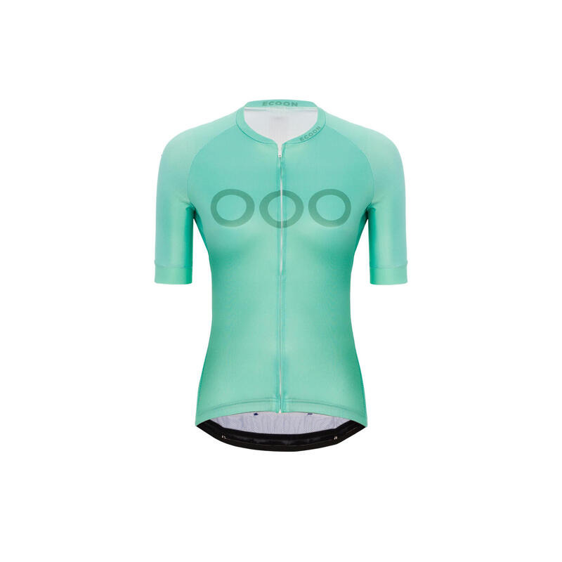 Maillot à manches courtes de vélo pour femme ECOON Galibier Turquoise