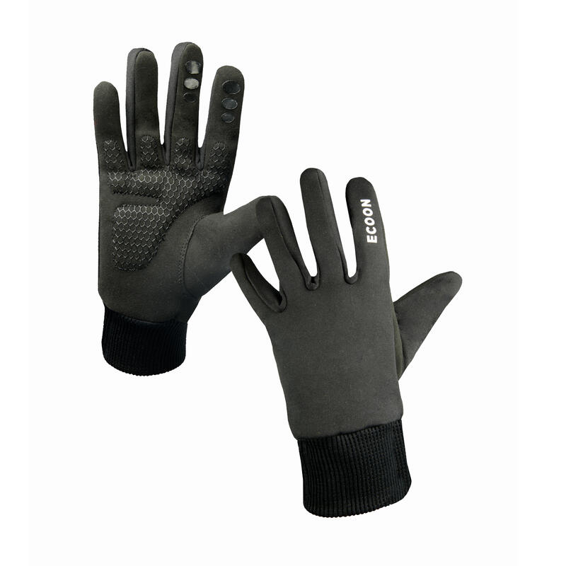 Gants  de vélo d'hiver unisexe ECOON Winter Gloves Noir