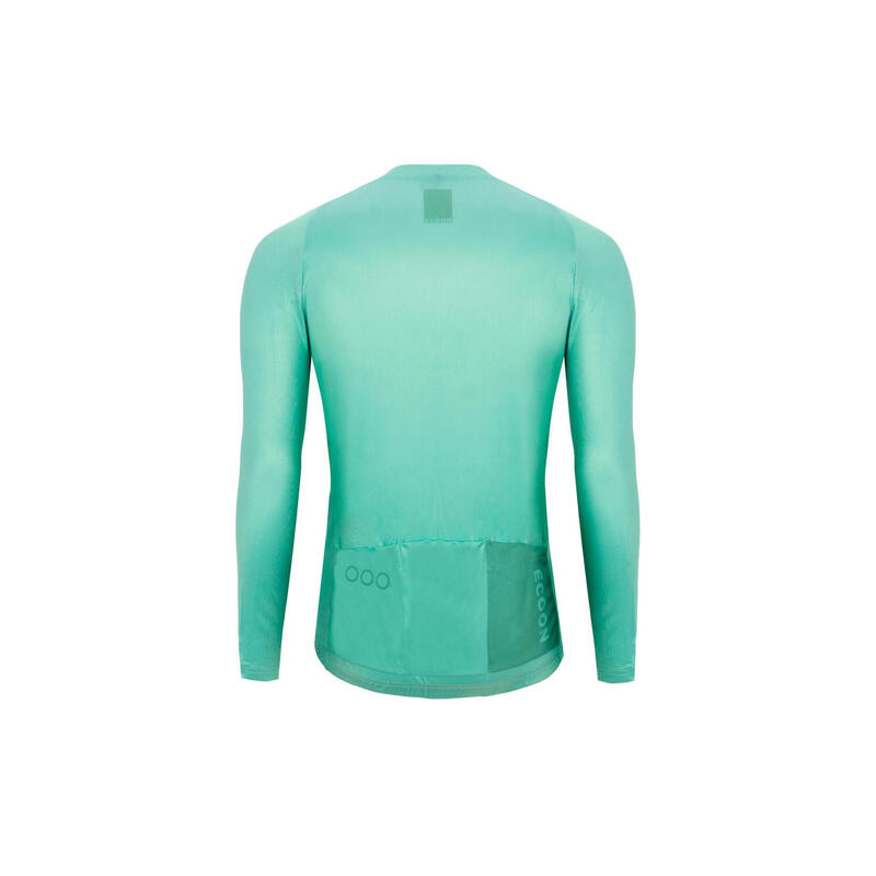 Maillot à manches longues de vélo pour homme ECOON Tourmalet Turquoise