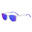 Lunettes de soleil sport casual unisexe ECOON Roma Blanc et verres Revo bleu