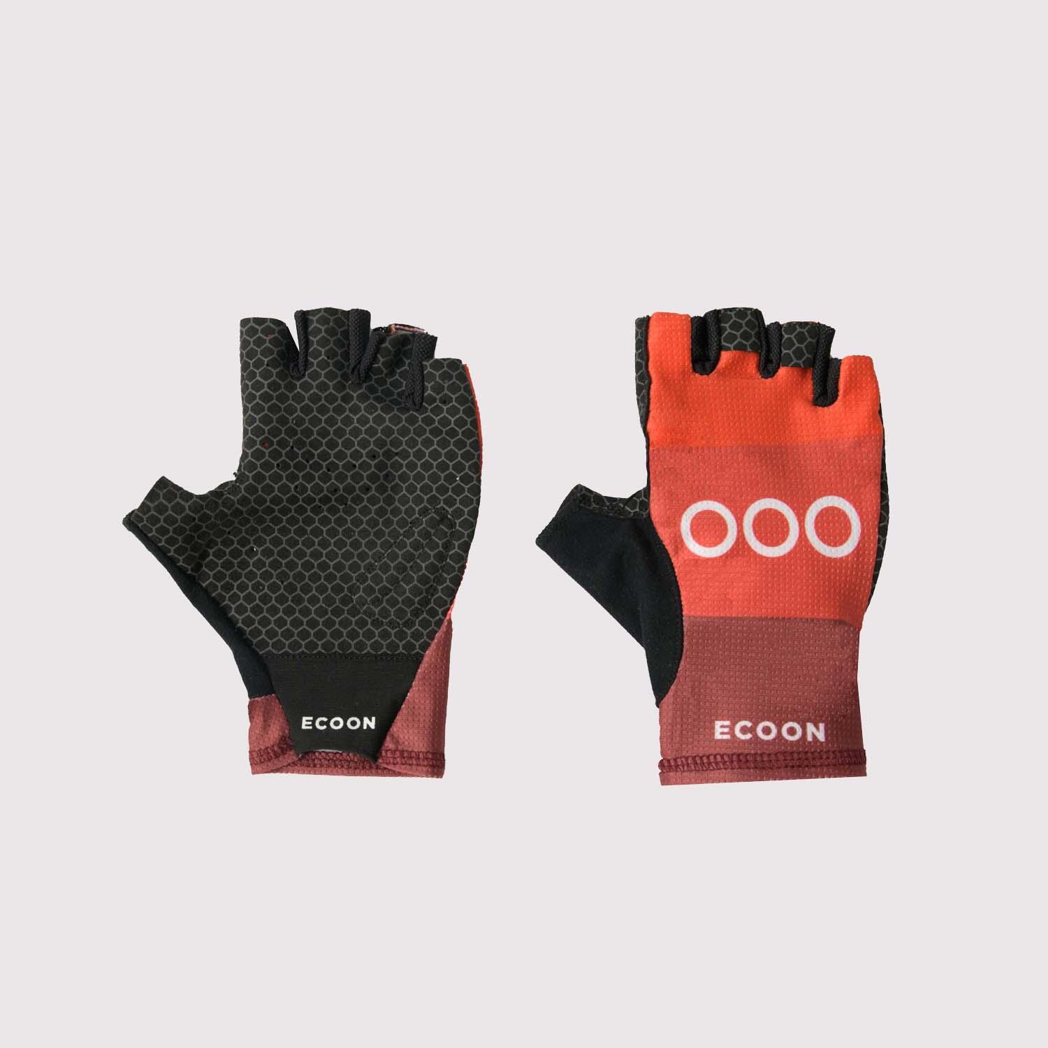 Gants de cyclisme ECOON modèle Briancon couleur rouge 2/7