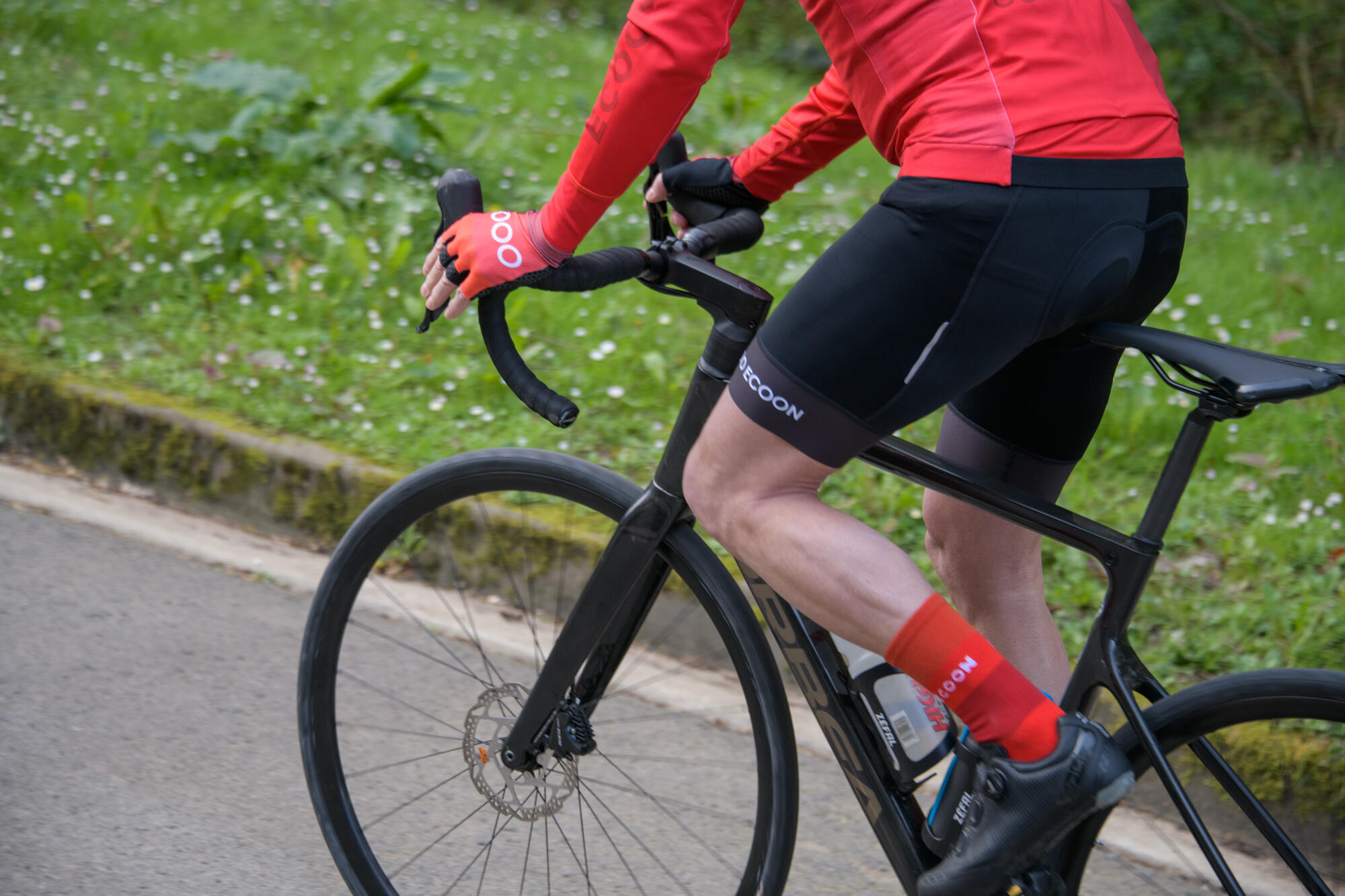 Gants de cyclisme ECOON modèle Briancon couleur rouge 4/7