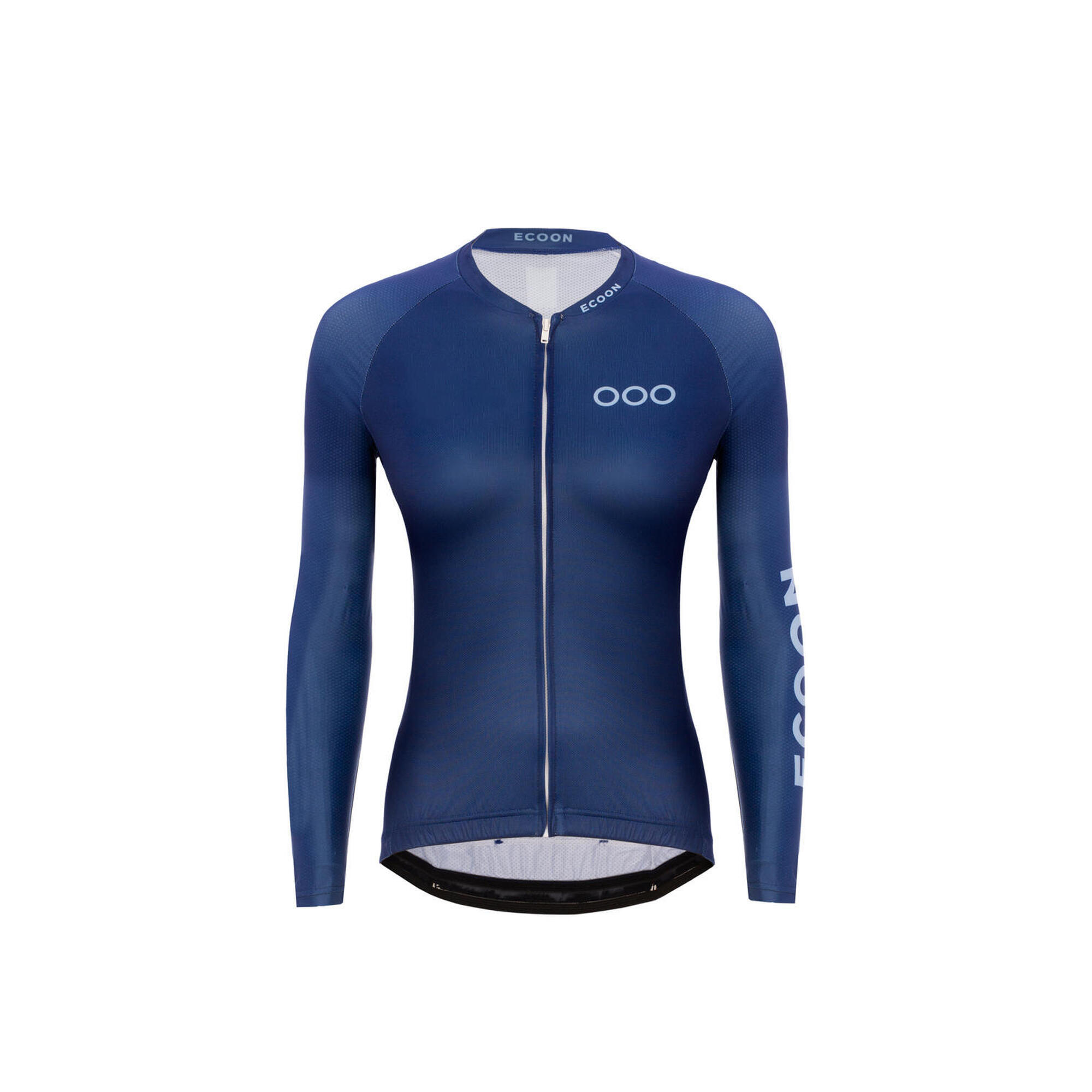 Maillot À Manches Longues De Vélo Pour Femme Ecoon Tourmalet Bleu