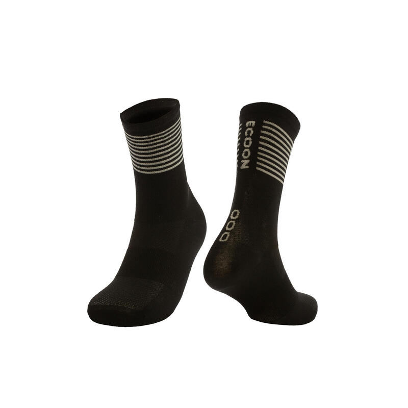 Chaussettes de cyclisme unisexe ECOON Valloire Noir