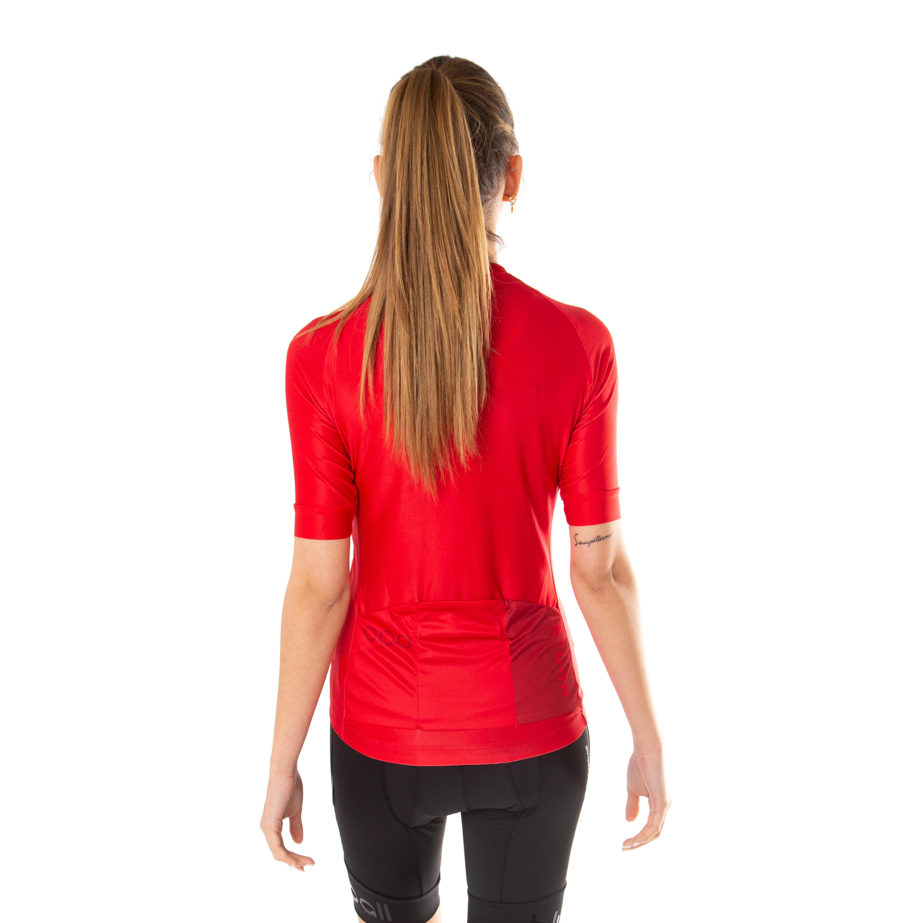 Maillot à manches courtes ECOON modèle Galibier Femme couleur rouge 5/6