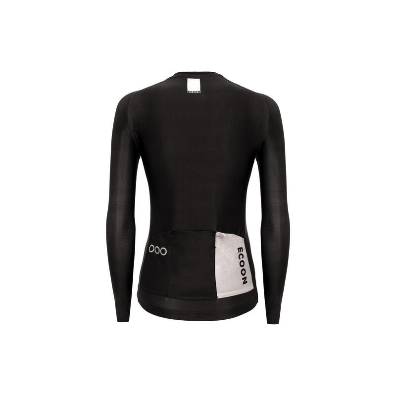Maillot à manches longues de vélo pour femme ECOON Tourmalet Noir