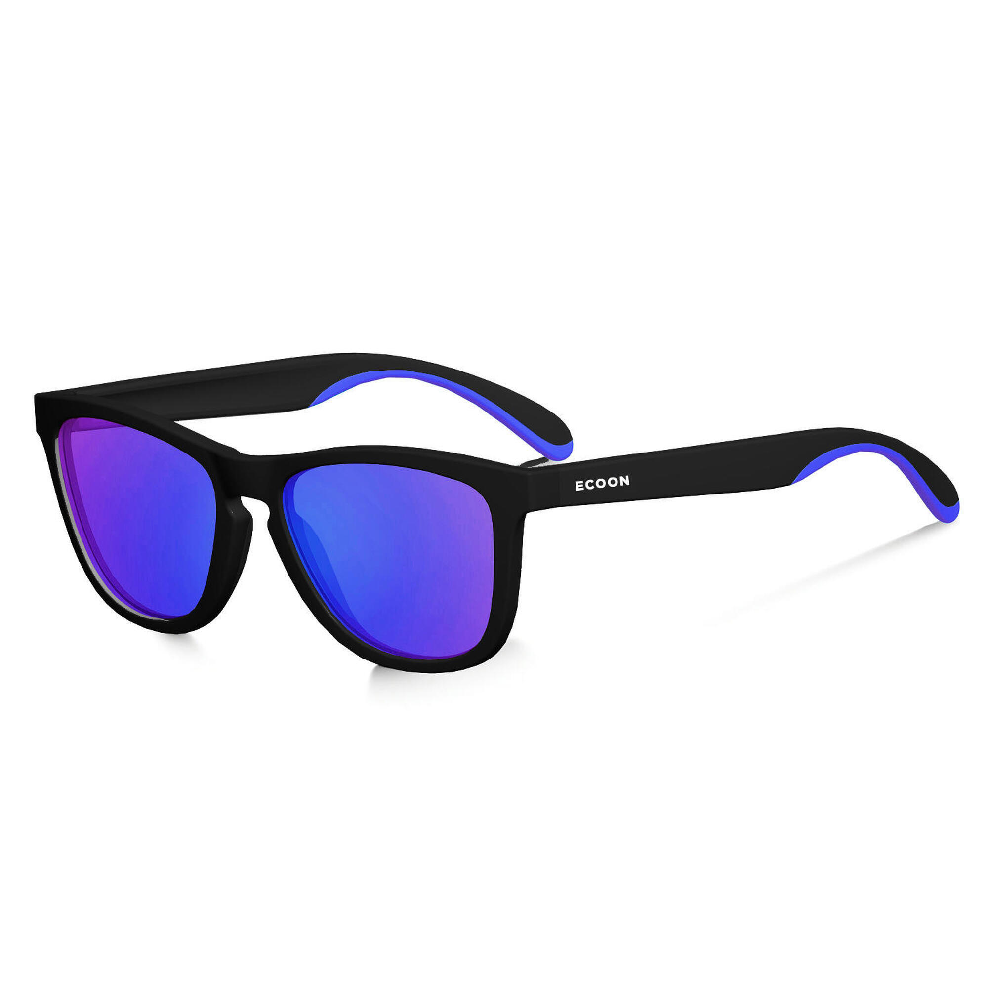 Lunettes De Soleil Sport Casual Unisexe Ecoon Roma Noir Et Verres Fumés