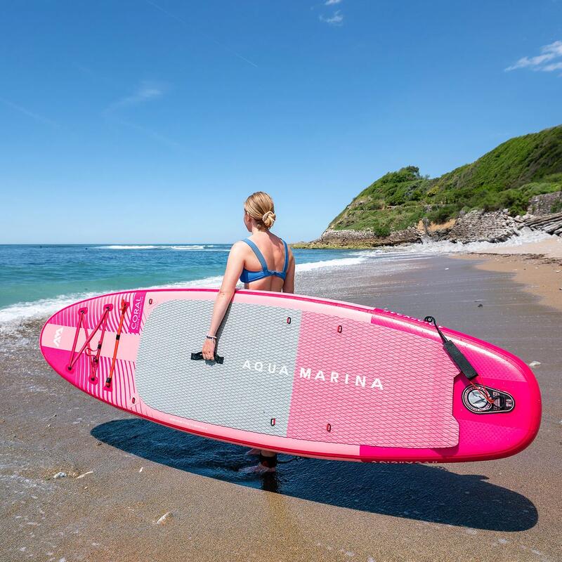 Deska SUP Aqua Marina CORAL Raspberry 10'2" + SIEDZISKO