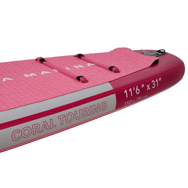 AQUA MARINA CORAL Touring Raspberry 11'6" SUP gonflable floatter bouée