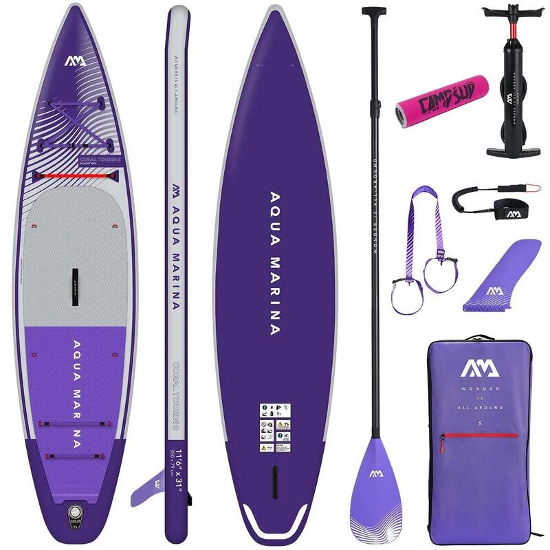 AQUA MARINA CORAL Touring NF SUP Board Stand Up Paddle aufblasbar FLOATTER bouée