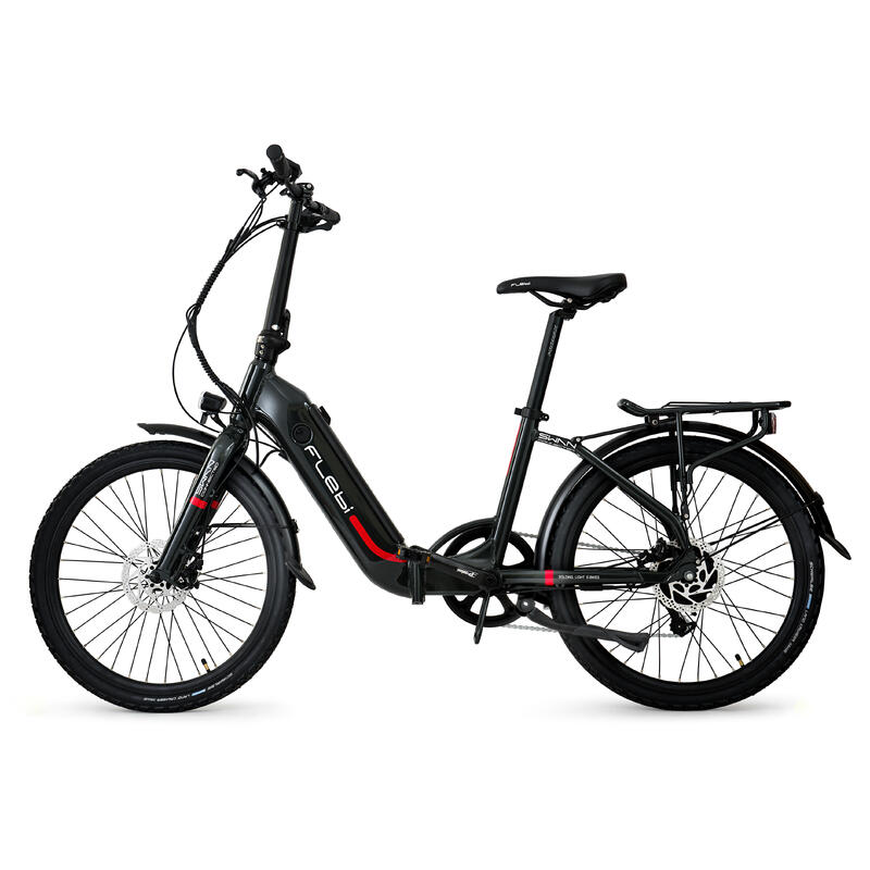 Bicicleta eléctrica de turismo Swan 24" Grey | autonomia 70km - bateria 10.4Ah