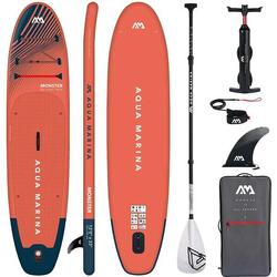 AQUA MARINA MONSTER SUP Board Stand Up Paddle opblaasbare SOLID peddel