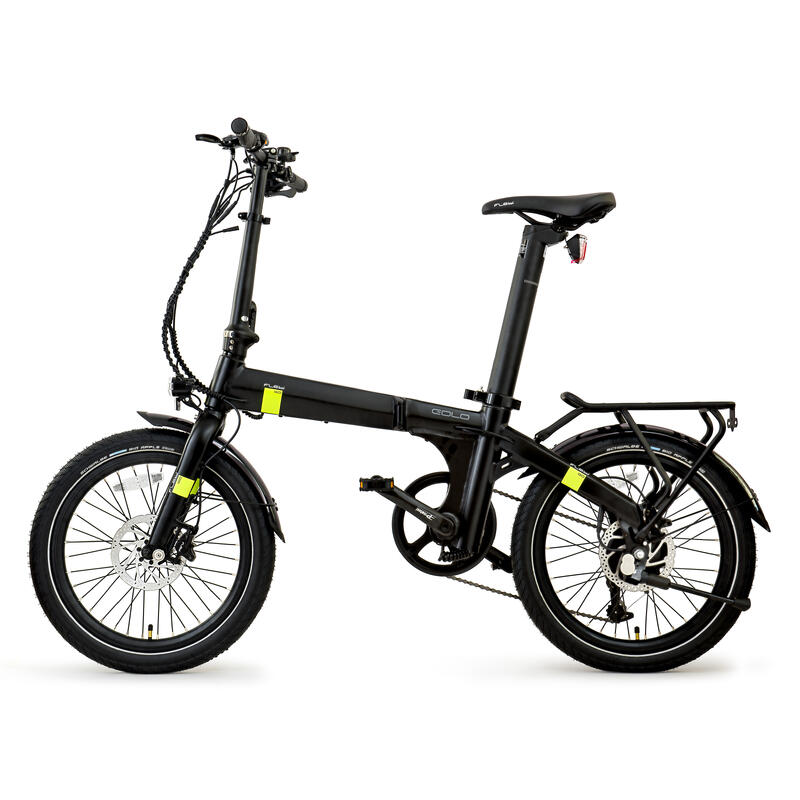 Vélo électrique pliant Eolo black lime | Roues 20" | Batterie 10.4Ah