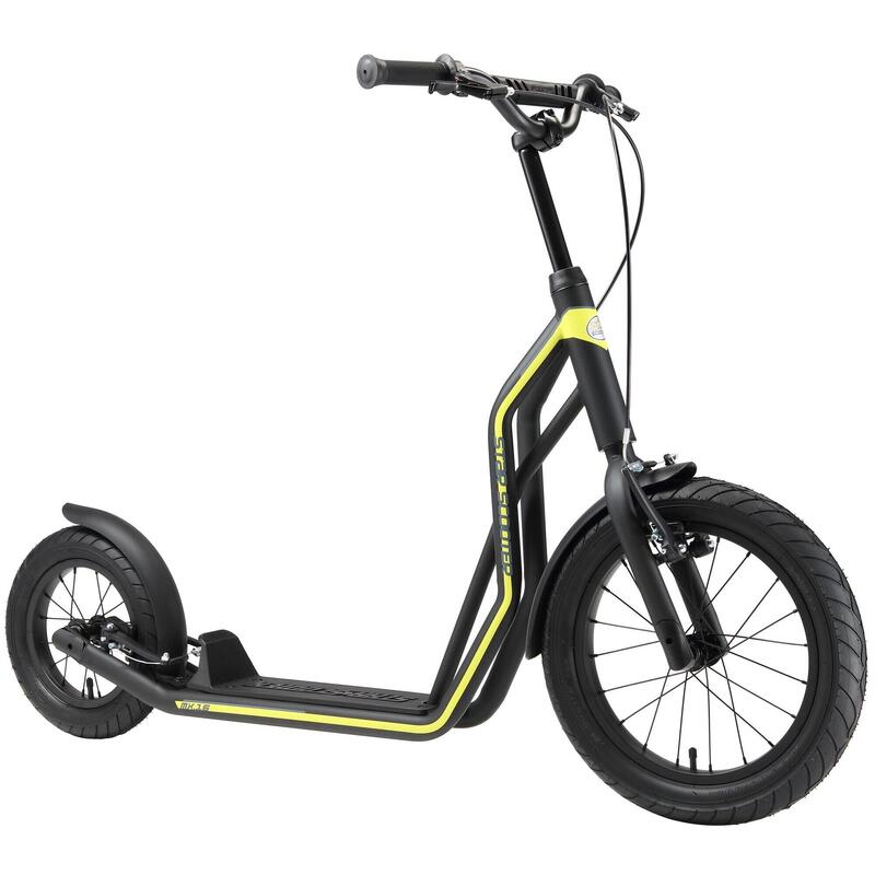 STAR SCOOTER autoped 16 inch + 12 inch, zwart