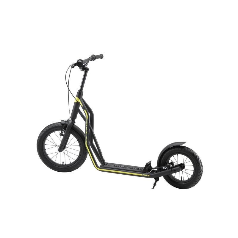 STAR SCOOTER autoped 16 inch + 12 inch, zwart