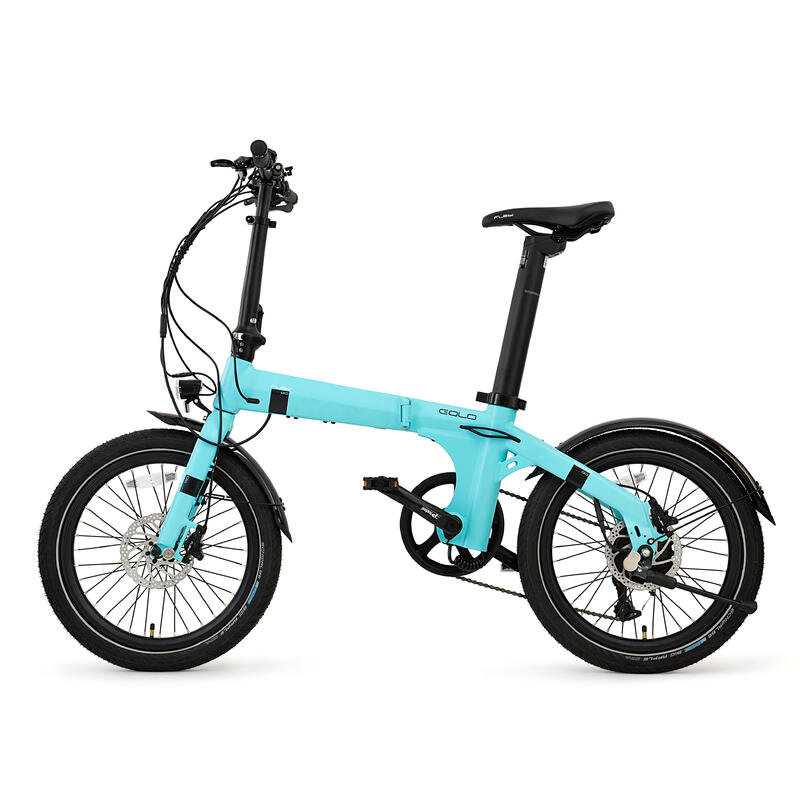 Bicicletă electrică pliabilă Eolo sky blue | Autonomie 70km - Baterie 10.4Ah