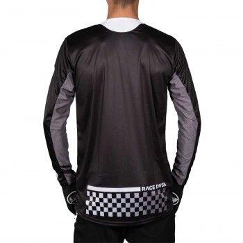 Maillot BMX Manches Longues Staystrong - Checker Noir