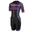 Activate+ Short Sleeve Full Zip Trisuit Women's Momentum Black/Teal/Purple/Pink