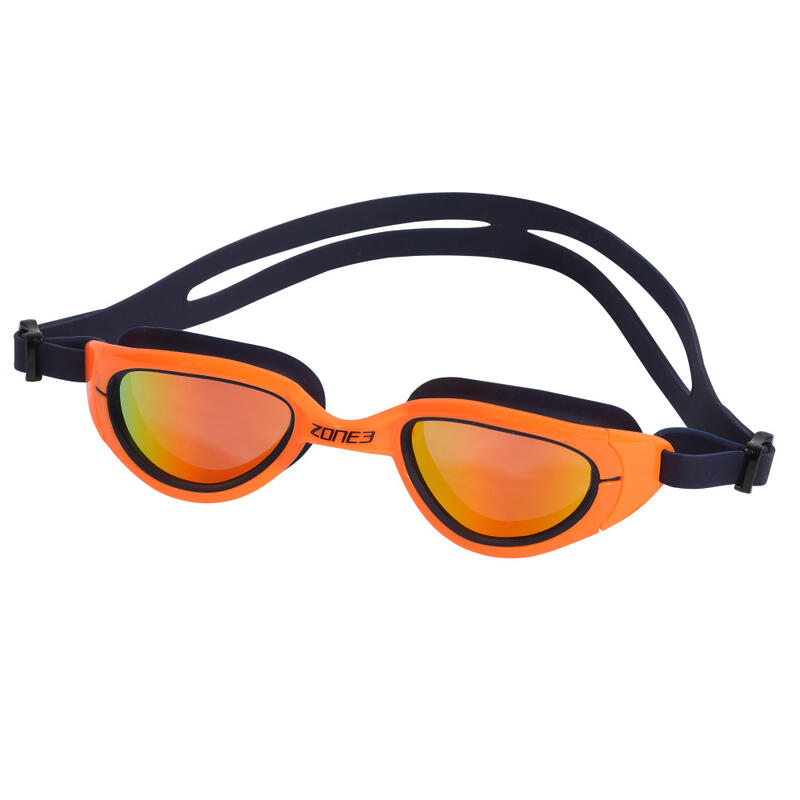 Okulary pływackie Zone3 Attack navy orange polaryzacyjne