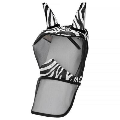 Zanzariera per cavalli e pony START Zebra con orecchie e naso
