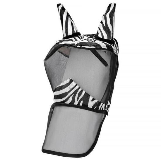 Zanzariera per cavalli e pony START Zebra con orecchie e naso