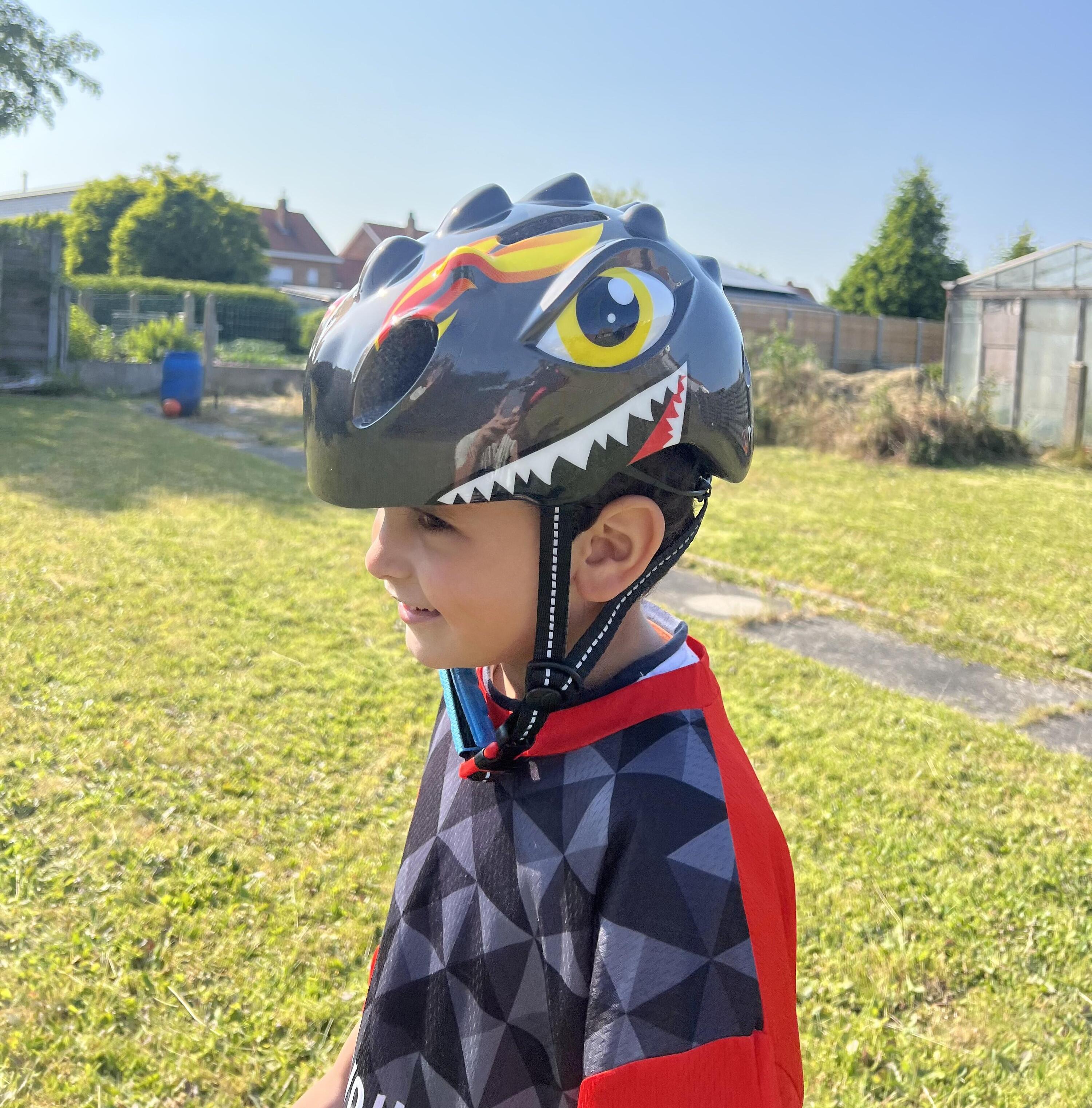 Casco da bicicletta per bambini Dino XS 46-51 cm Antracite 6/7