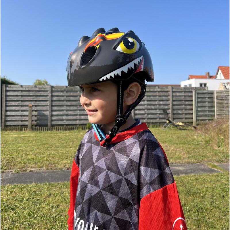 Casque vélo enfants - Casque enfant Dino XS Gris/Anthracite
