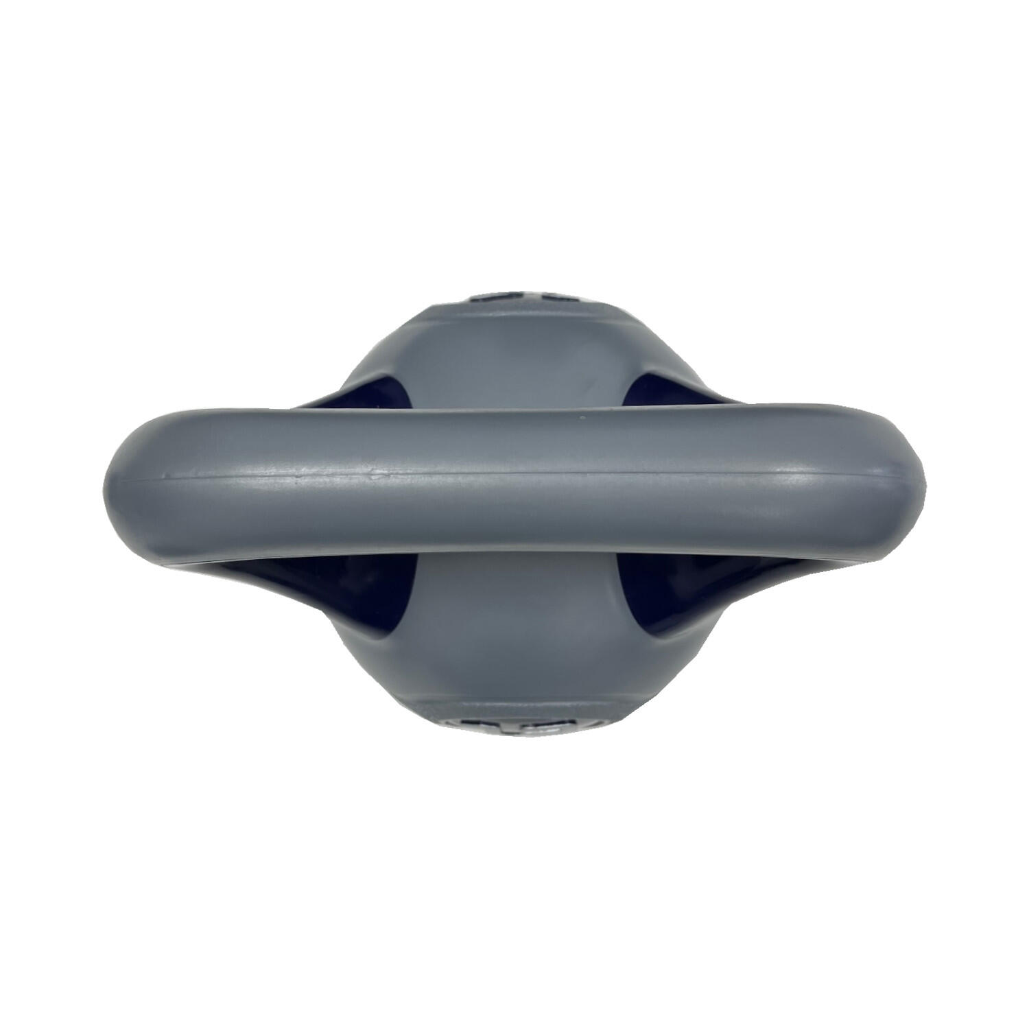 Kettlebell de vinilo - 12 kg - Gris y morado 2/3