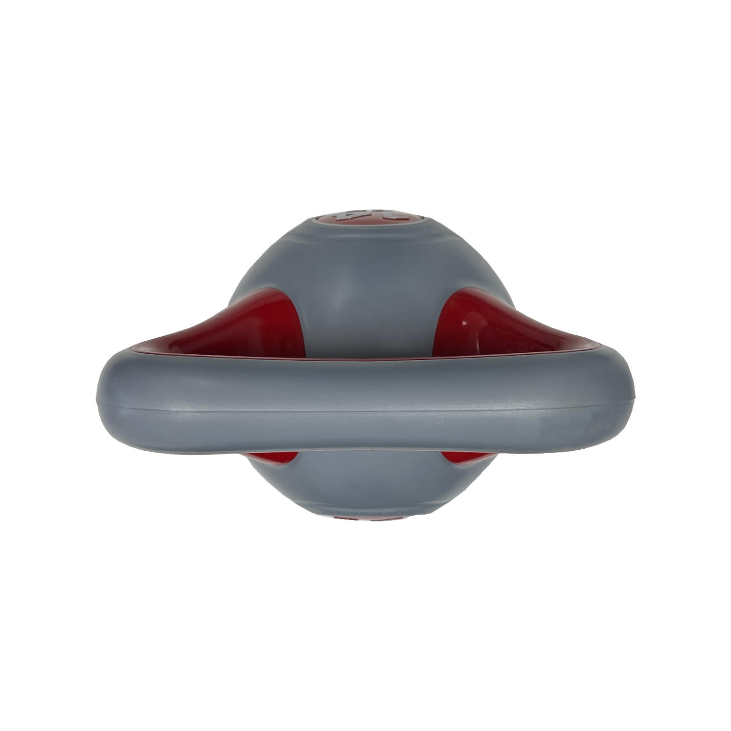 Kettlebell - entrenamiento funcional - 14 kg - vinilo - gris y rojo 4/4