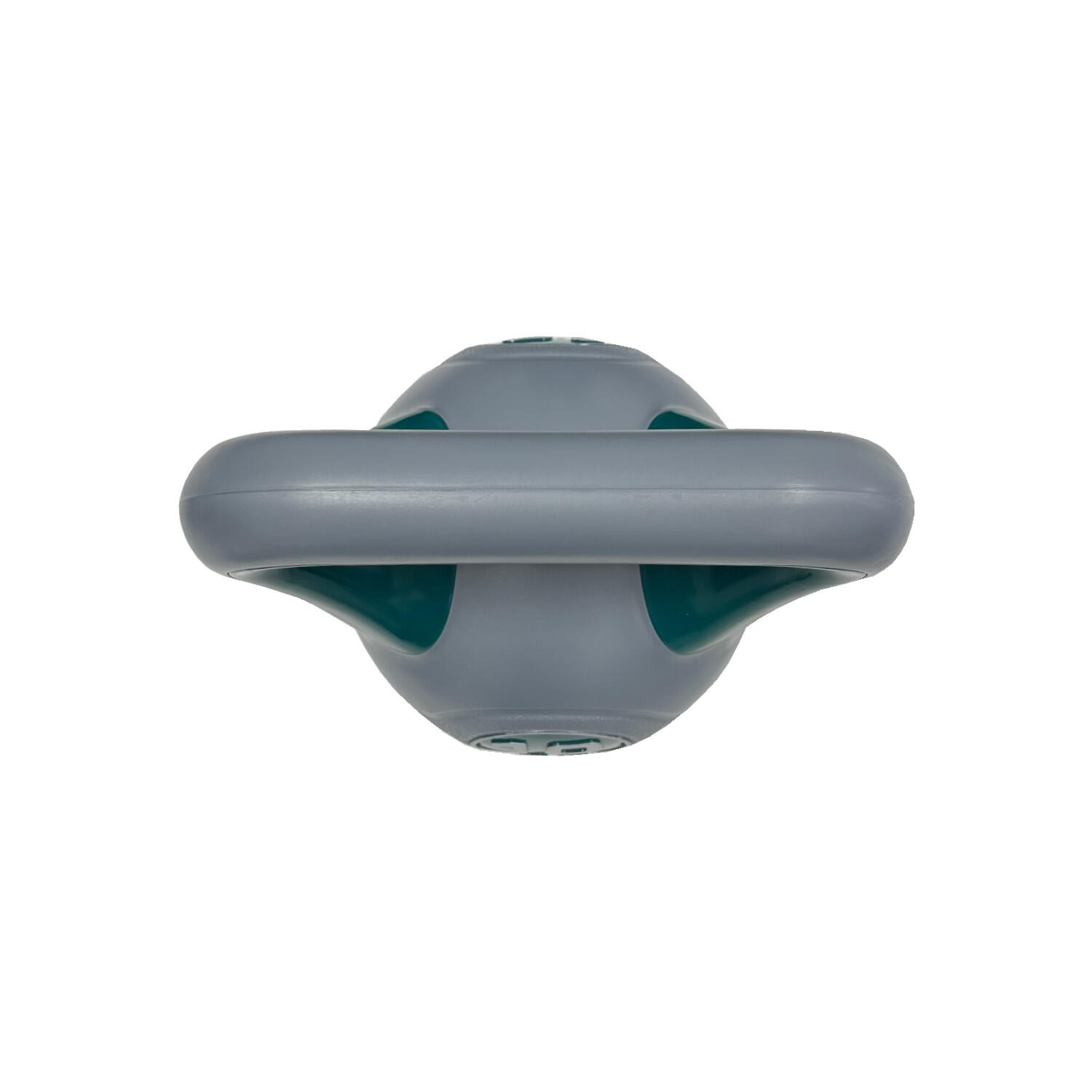 Kettlebell - entrenamiento funcional - 10 kg - vinilo - gris y gris verdoso 4/4