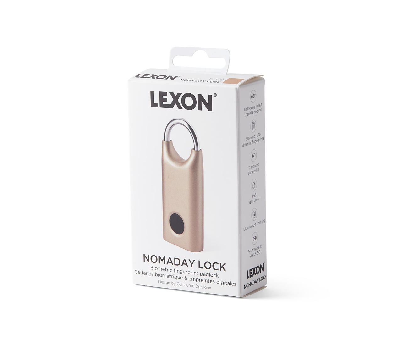 Cadeado Lexon Nomaday Lock Dourado 5/7