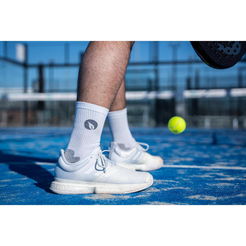 Bambocks Bamboe Padel Tennis sokken 3 paar Wit