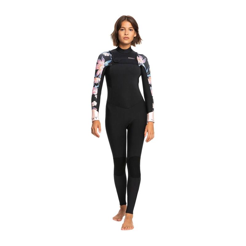 Mujer Swell Series 3/2mm Chest Zip Gbs Neopreno - Anthracite Paradise