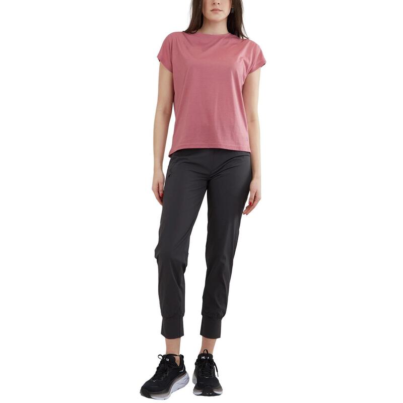 Rush T-shirt női rövid ujjú sport póló - magenta