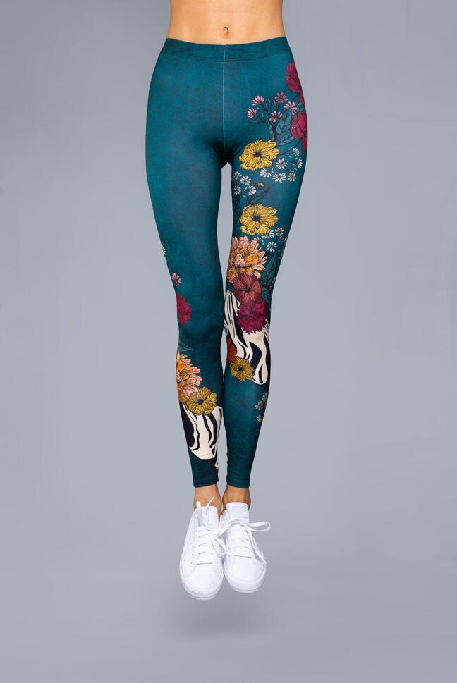 Legginsy sportowe damskie DEEP TRIP Garden