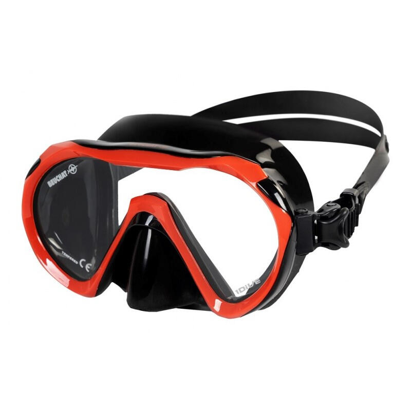 Beuchat - 1dive - Masque De Plongée - Rouge - Taille Unique - Decathlon