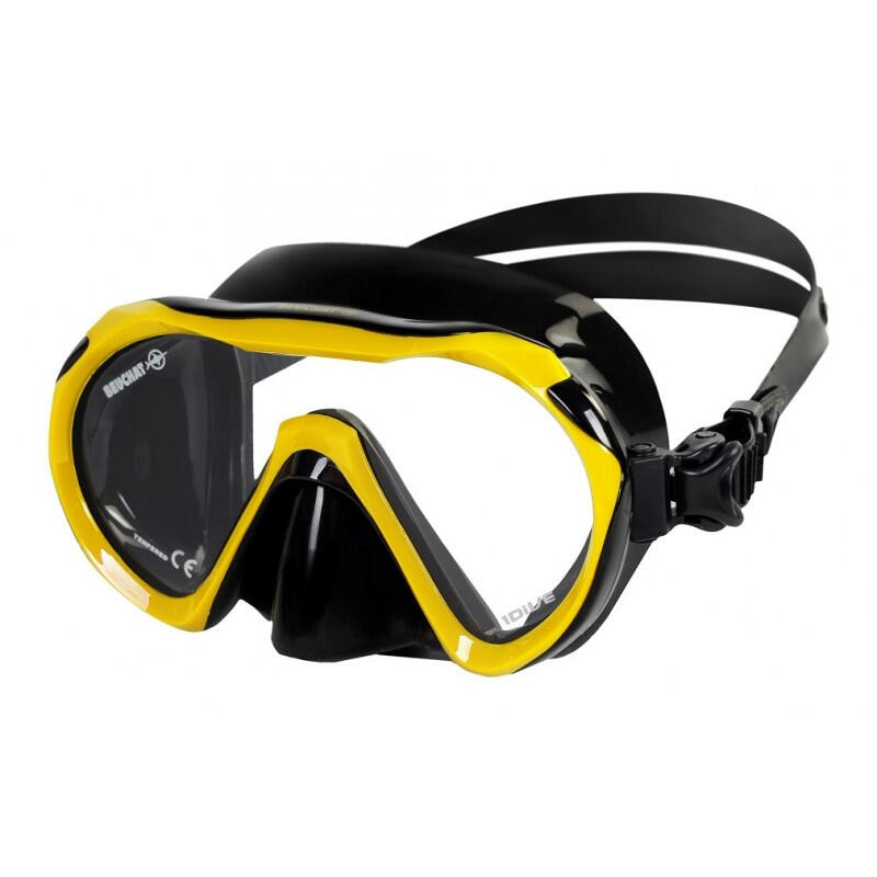 Beuchat - 1dive - Masque De Plongée - Jaune - Taille Unique - Decathlon