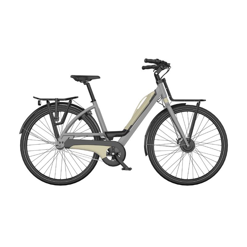 Vélo électrique robuste, pas lourd et complet, cadre bas, 7-vitesse, 80km