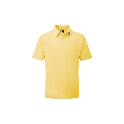 Polo da golf da uomo Footjoy Stretch Pique Solid gialla