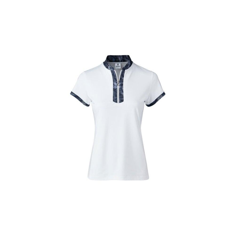 Daily Sports Raina Cap Sleeve Polo Shirt - White 1/3