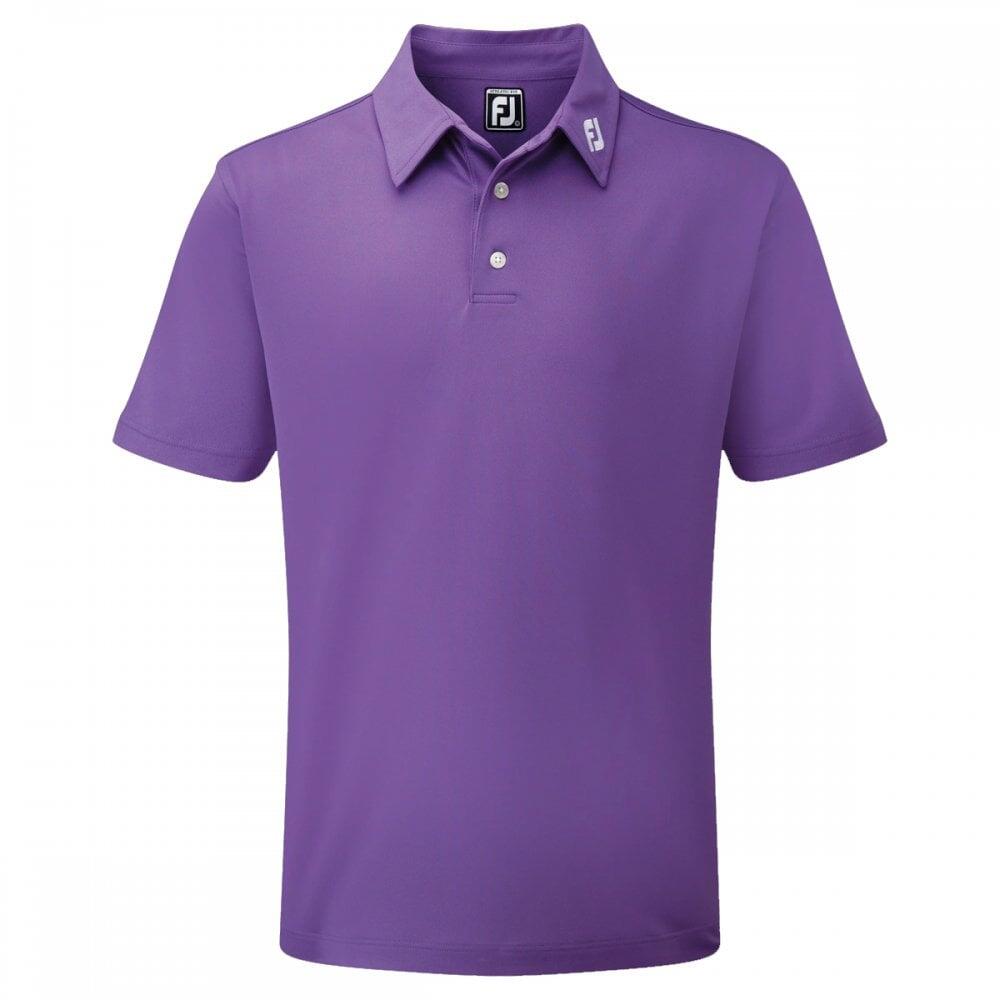 FOOTJOY Polo De Golf   Stretch Piqué Lilas Violet 4/5