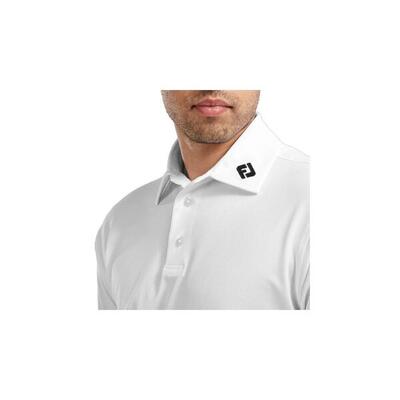 Polo da golf da uomo Footjoy Stretch Pique Solid bianca