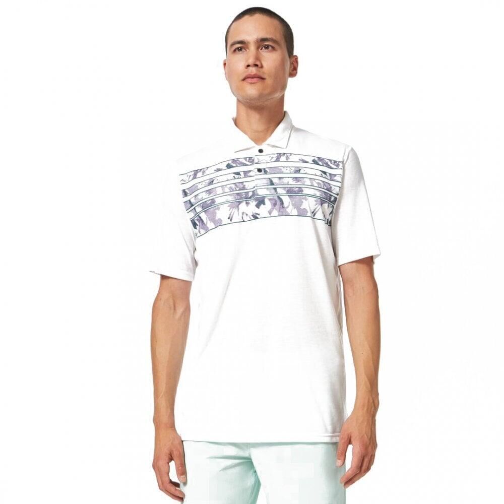 OAKLEY Oakley AZALEA STRIPE POLO - WHITE Heather