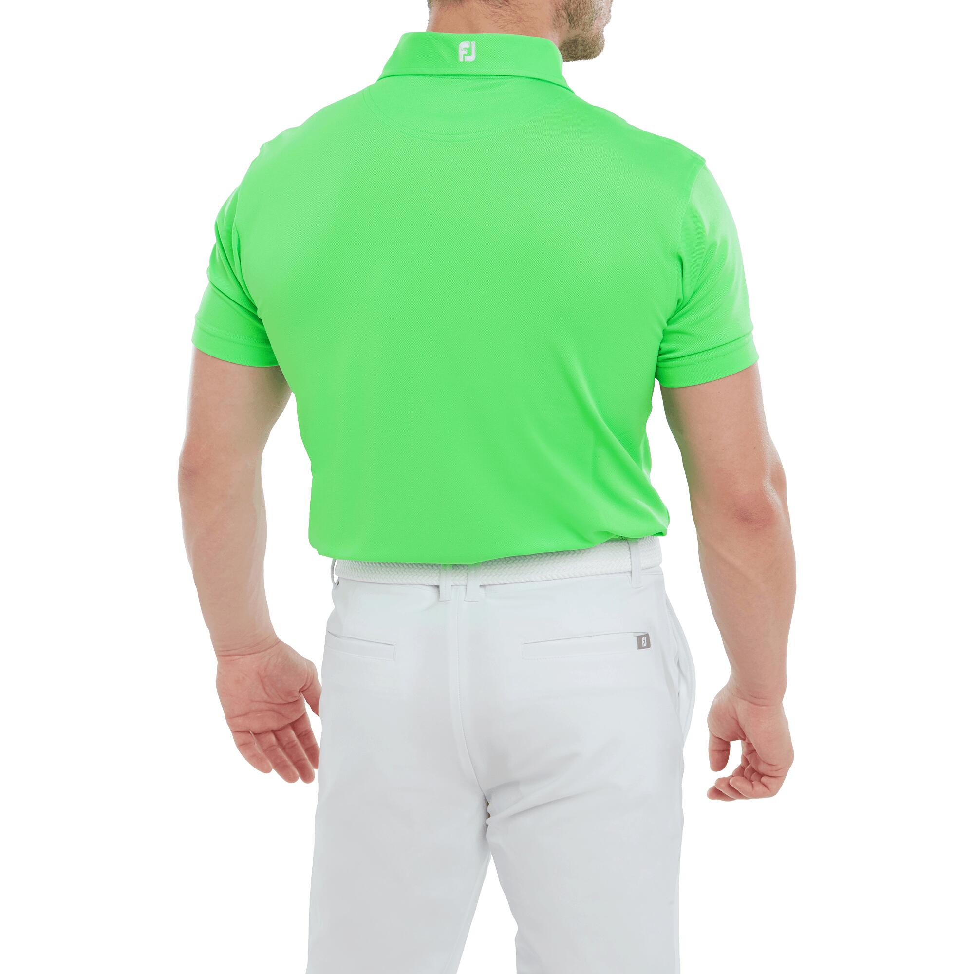 Polo Golf Footjoy Stretch Pique Solid Hombre Verde 2/5