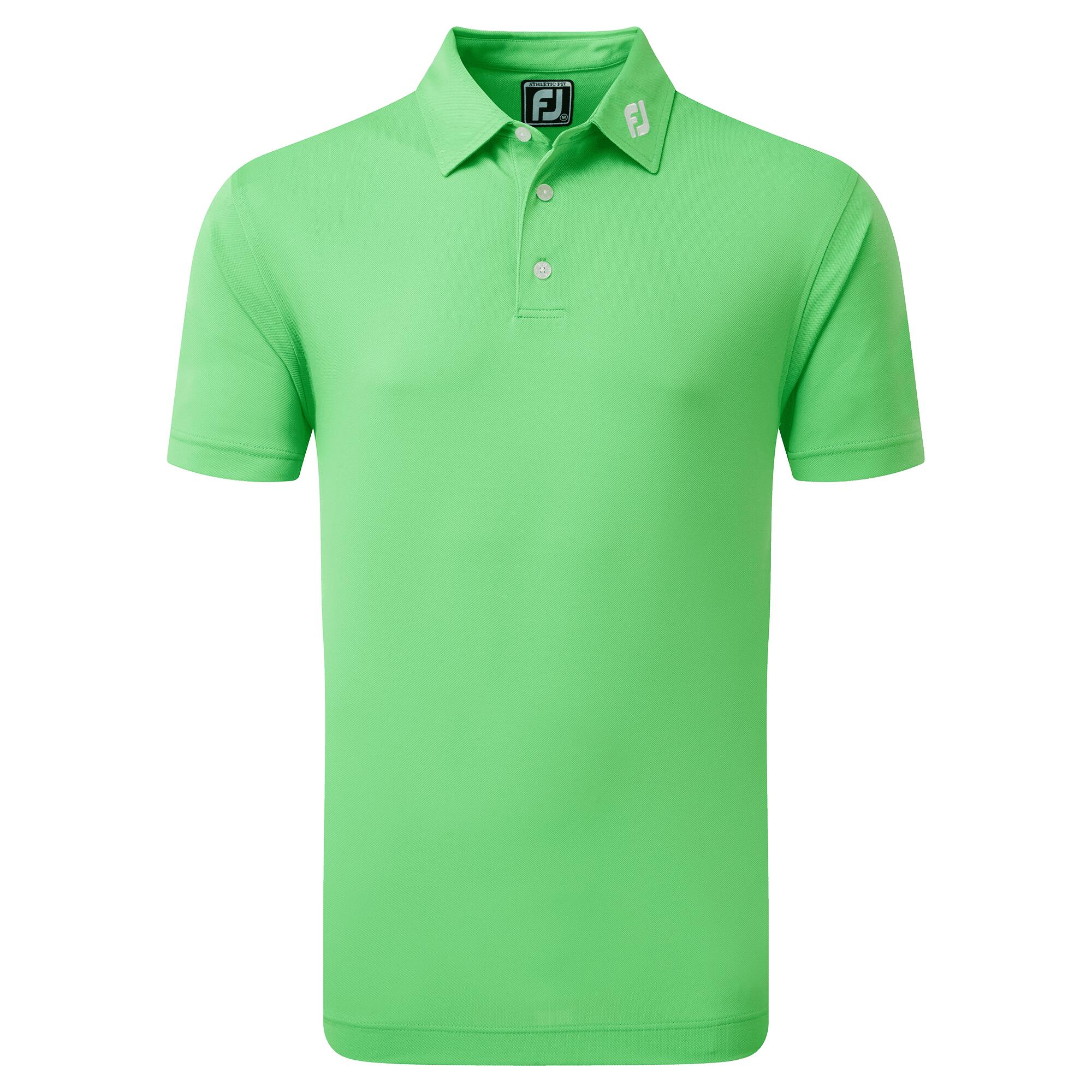 Polo Golf Footjoy Stretch Pique Solid Hombre Verde 4/5