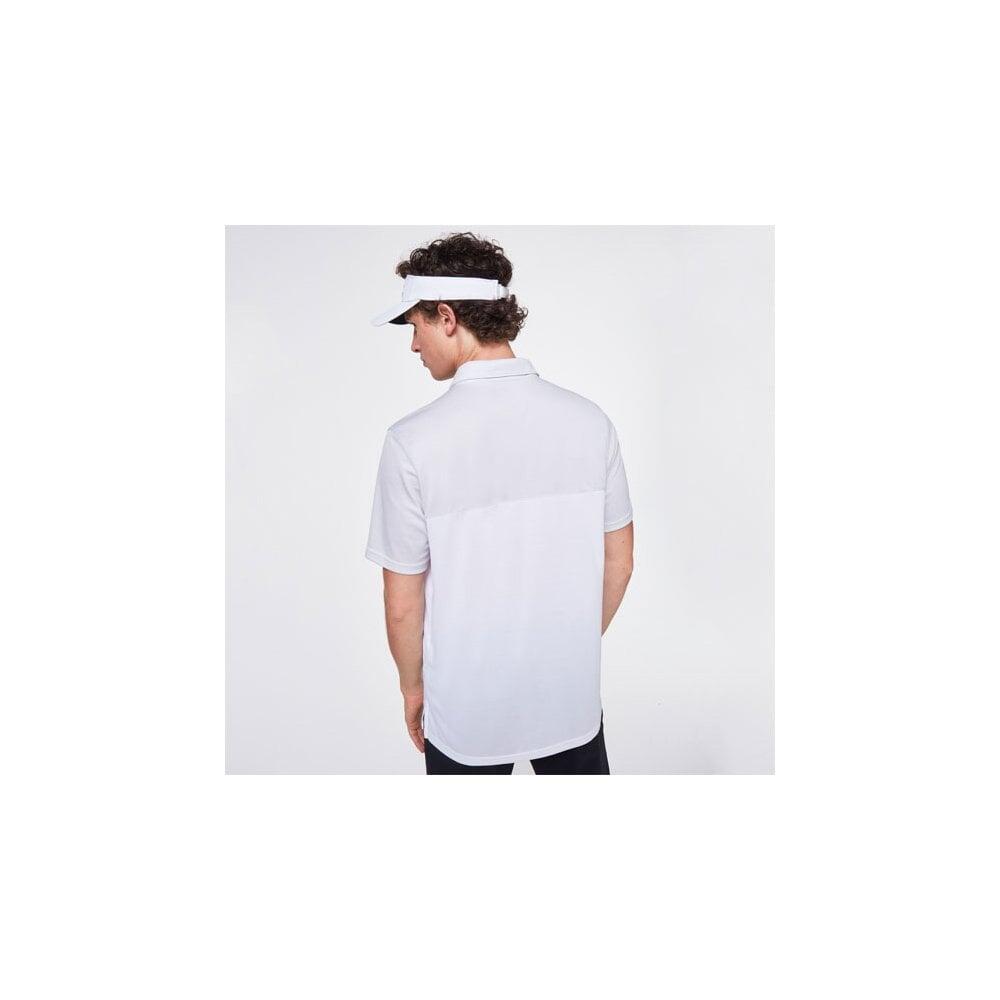 OAKLEY OAKLEY BLOCKED GRAVITY POLO - WHITE